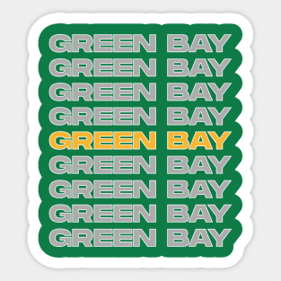 Green bay football team Sticker